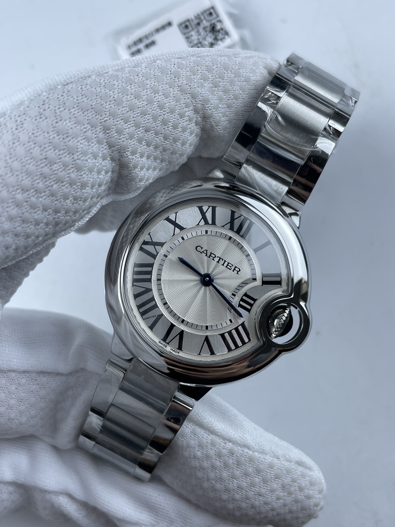 (준비완료/특급배송/)NO.1195/V6공장 까르띠에 발롱블루 33MM 쿼츠