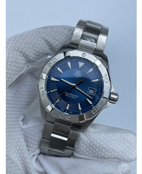 신공장 태그호이어 아쿠아레이서 300M 쿼츠 스틸 블루다이얼