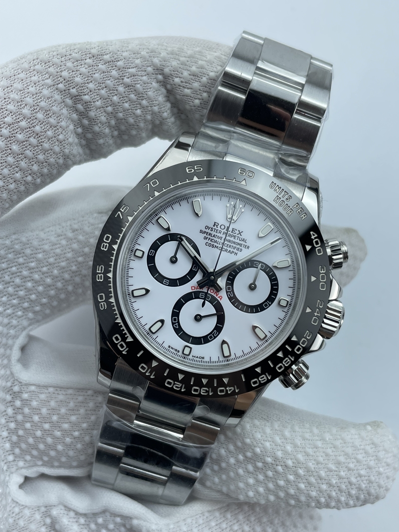 (준비완료/특급배송)NO.3411/초특급 갓성비 데이토나 스틸 세라믹베젤 화이트