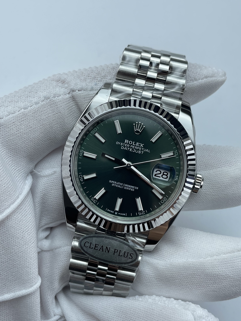 (준비완료/특급배송)NO.3424/CLEAN PLUS공장 롤렉스 데이저스트 41 스틸 민트그린 플루티드베젤 쥬빌레브레이슬릿